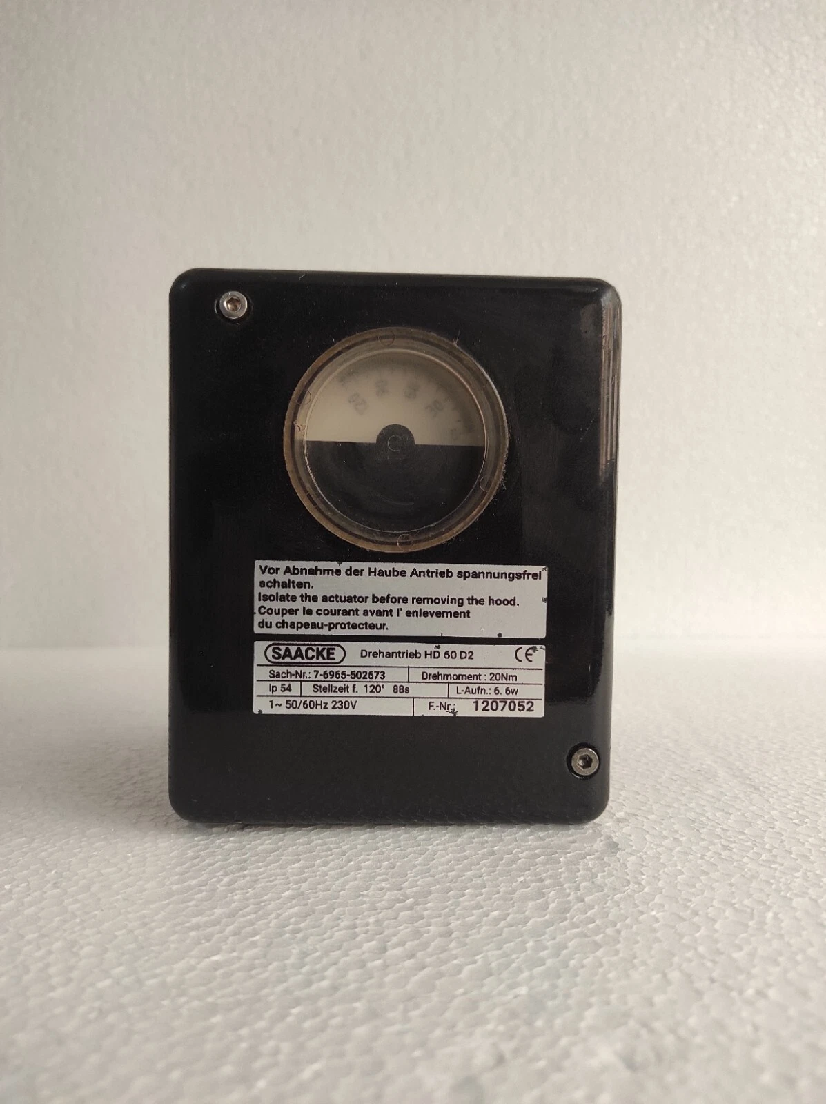 Saacke hd 60 d2 / HD 60 D2 Drehantrieb Servo Motor 7-6965-502324 #2